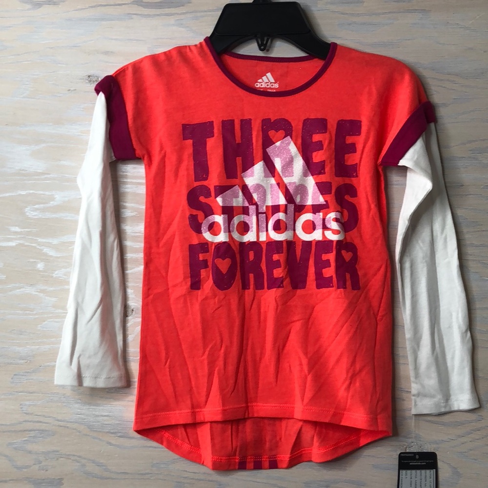 Addidas Girls Athletic Top Sz S